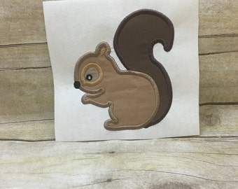 Diseño de ardilla de apliques, apliques de diseño de bordado de ardilla, ardilla