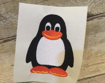 Penguin Embroidery Design, Penguin Applique