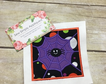 Halloween Applikation, Design, Webdesign Applique Spider, Applique Stickmuster