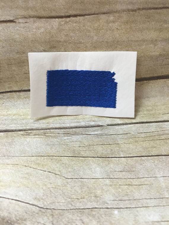 Kansas Embroidery Design Kansas Embroidery Design Filled In Etsy