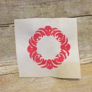 Fancy Frame Embroidery design, Fancy Frame Applique