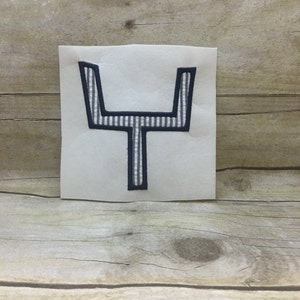 Football Goal Applique, Football Goal Embroidery Design Applique,