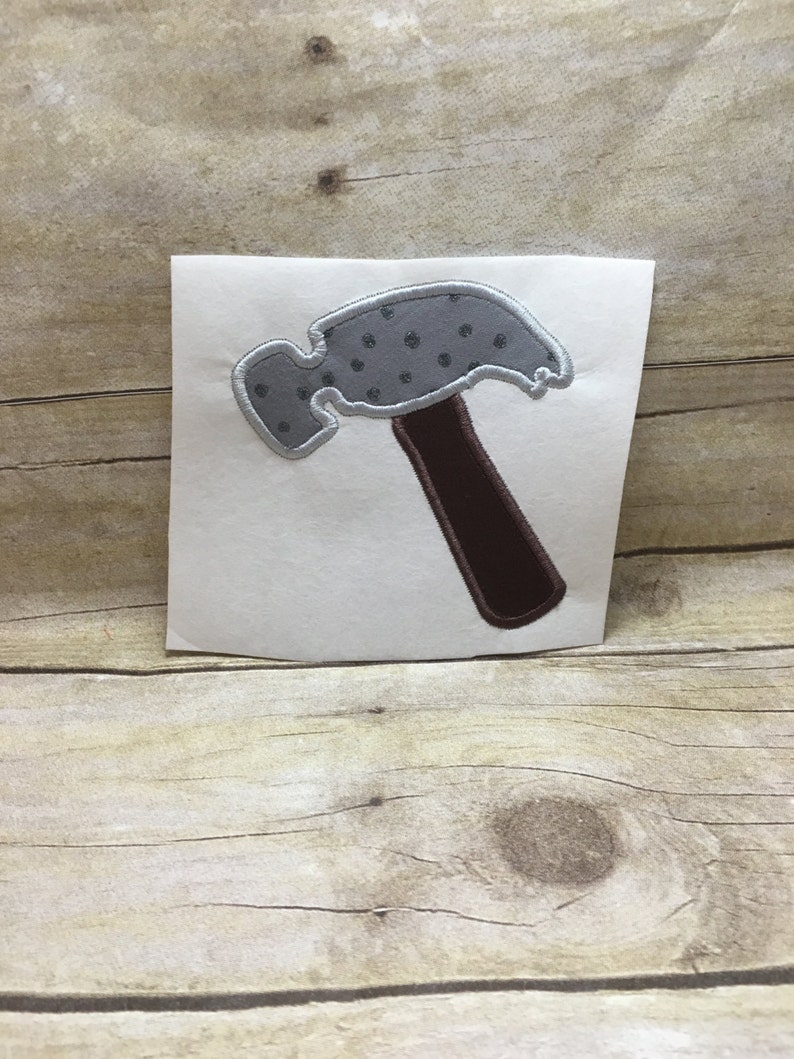 Hammer applique hammer embroidery design applique tools  etsy