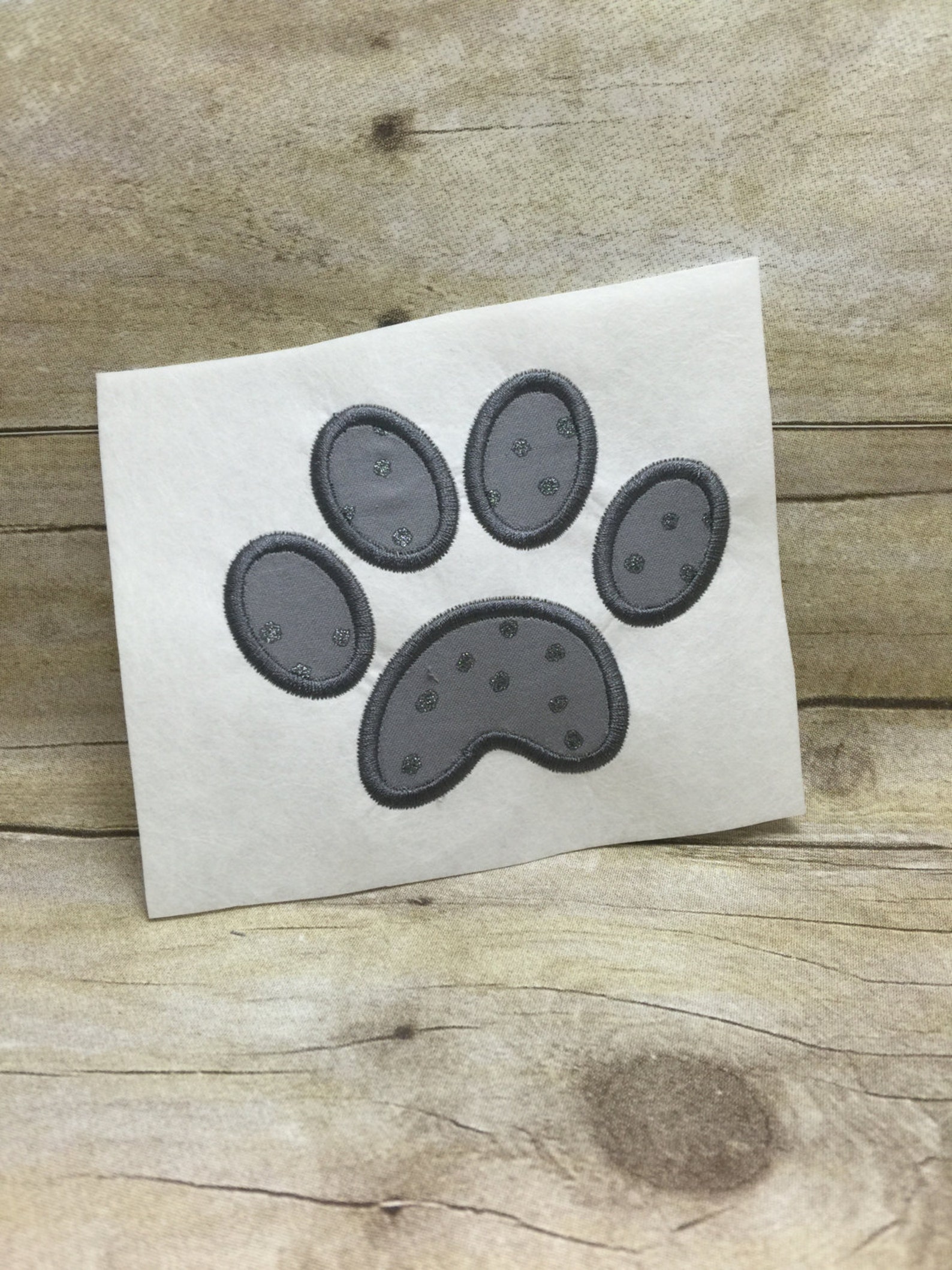 Paw Print Applique Cat Paw Applique Dog Paw Applique Etsy