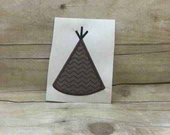 Tepee Applique, Tepee Embroidery Design Applique