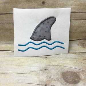 Shark Fin Applique, Shark Applique Embroidery Design