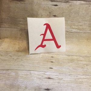 Arkansas Razorbacks A Embroidery Design