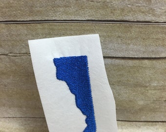Delaware Embroidery Design, Delaware Embroidery Design Filled In