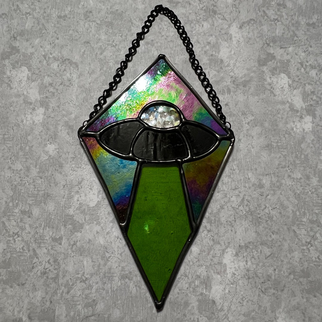 Stained Glass UFO Etsy