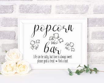 Popcornbarbord | Popcornbord | Bruiloftsborden | Trouwbord | Popcornreep | Evenementplanning | DIY-trouwbord | Bewegwijzering