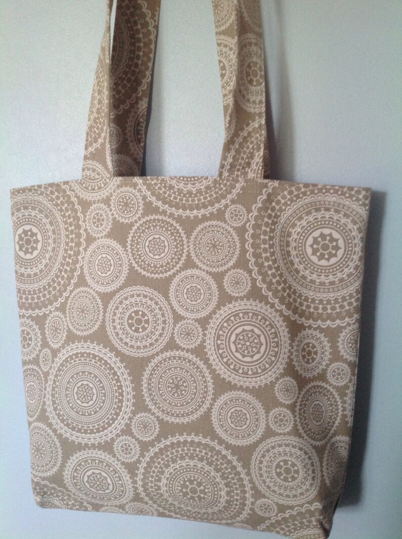 Lace Circles and Polka Dot Tote Bag Shopping Bag Beach Bag - Etsy UK