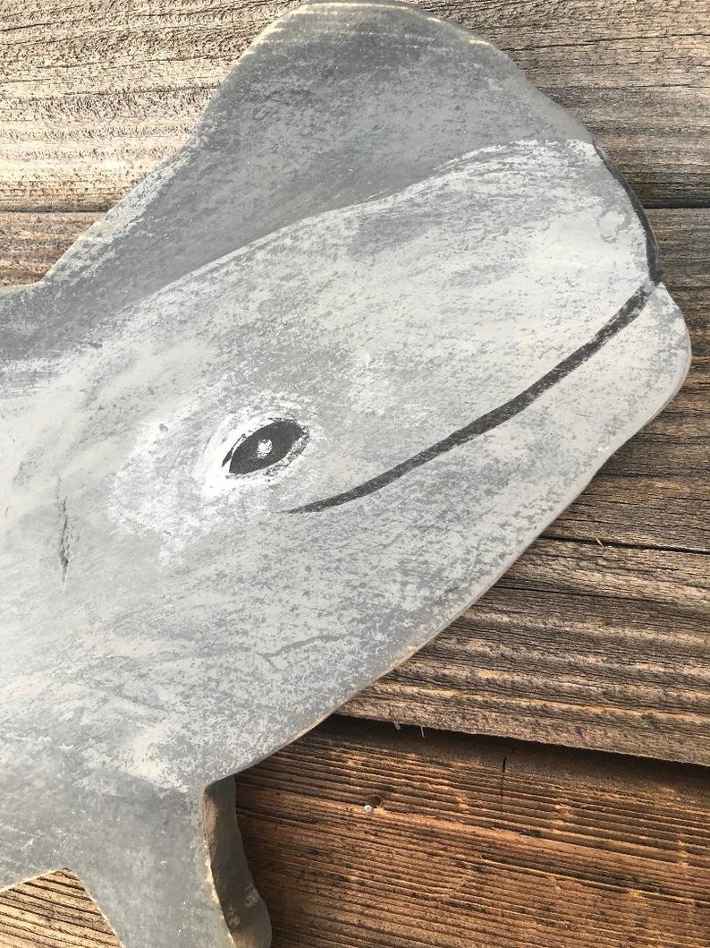 Whale Cutout // Home decor // Handmade // Hand painted // | Etsy