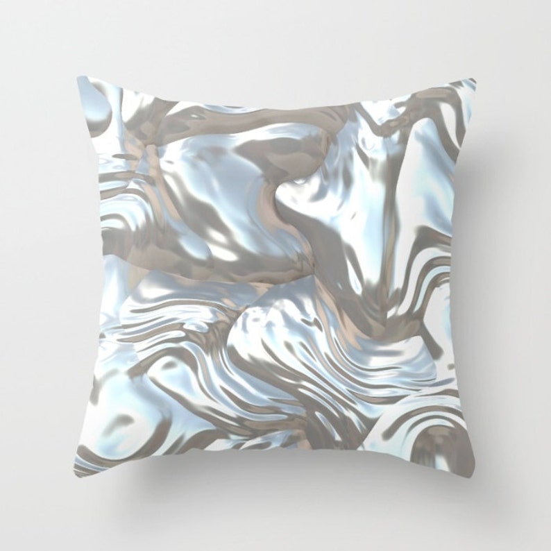 Abstract Pillow Pillow Case Pearl Pillow Gray Pillow Etsy