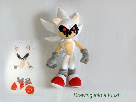 Custom Plush Just Like Hyper Sonic Exe Inspired Plush Funmade 