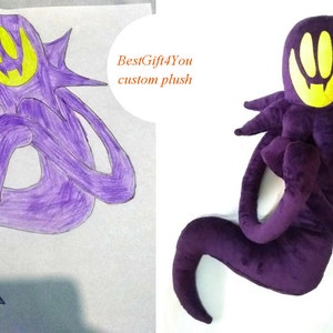 Custom Plush Just lIke  snatcher a hat in time inspired funmade unofficial, handmade to order from the drawing