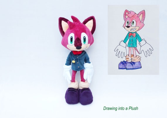 Custom Plush Just Like Majin Sonic Inspired Plush Funmade 