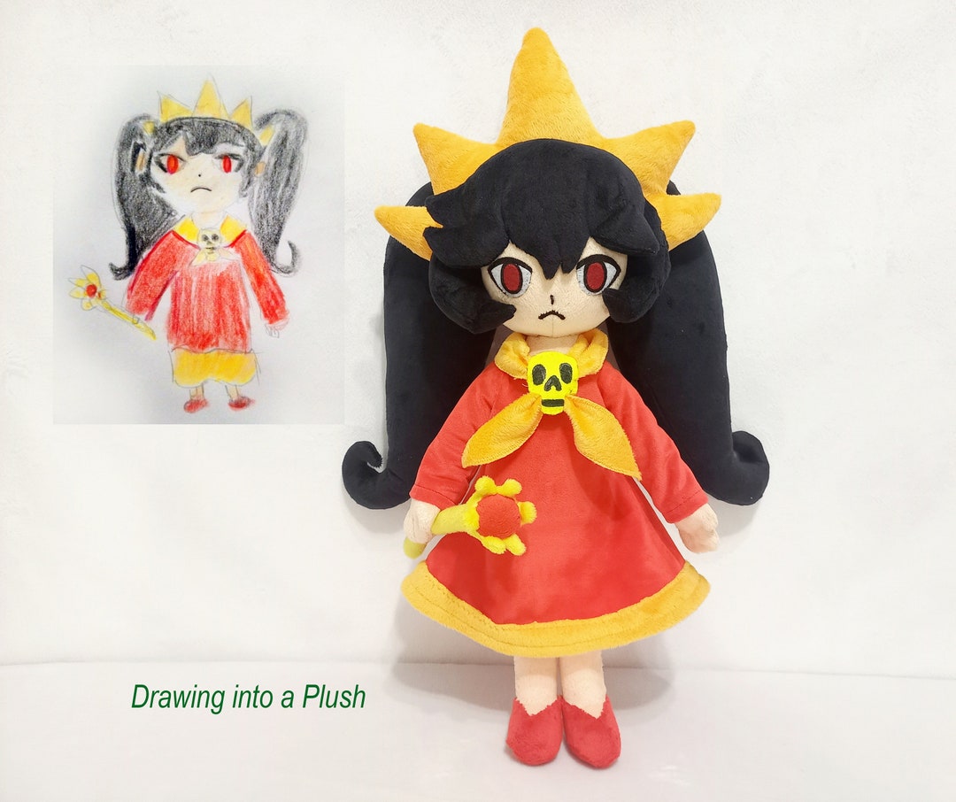 Custom Plush Just Like Ashley Wario Ware Gold Magical Witch Ashley Inspired Funmade Unofficial Handmade to Order From the Drawing Etsy UK