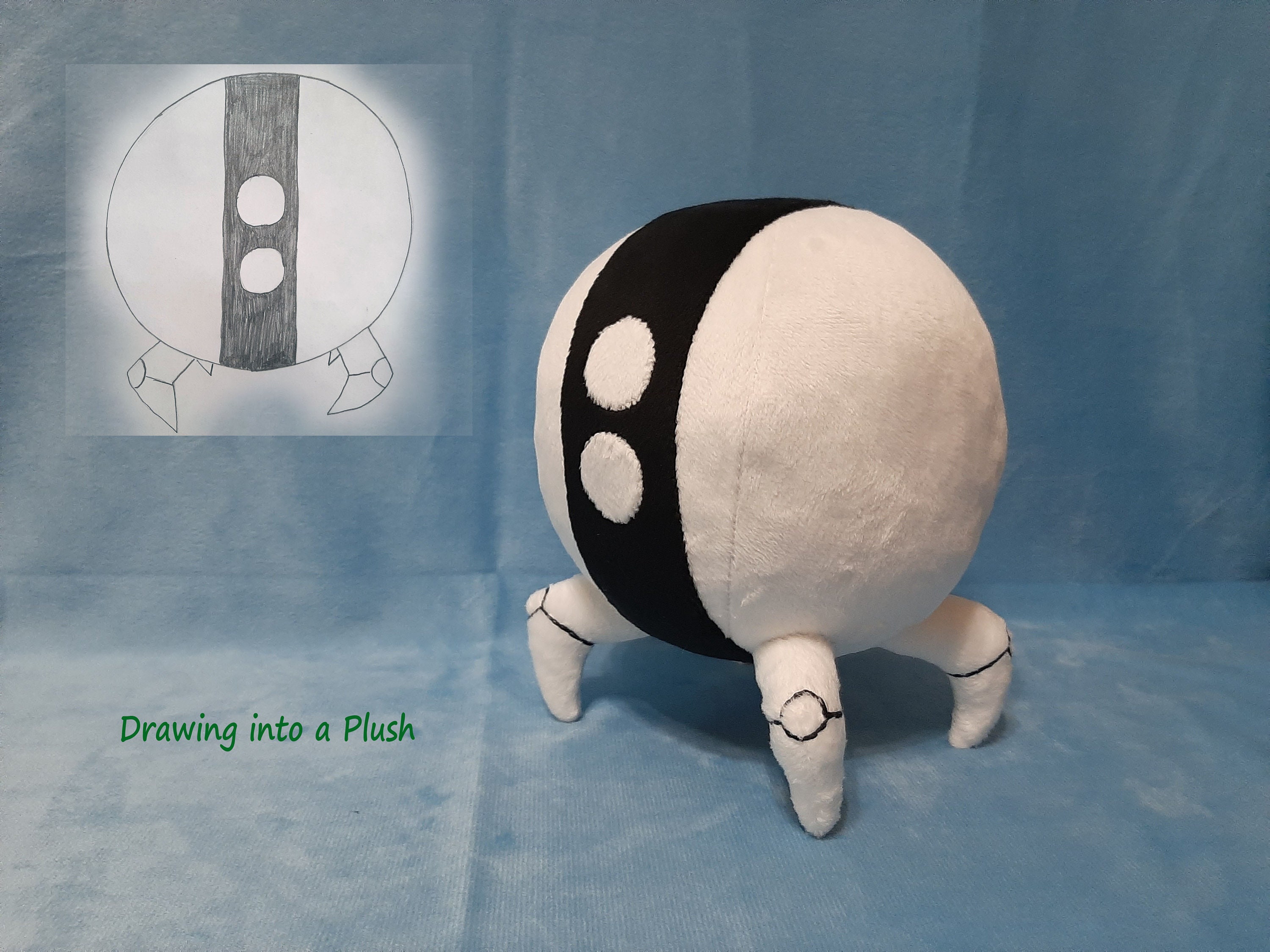 Сustom Plush Just Like Hyper Sonic the Hedgehog Inspired Handmade to Order  , Not Official 