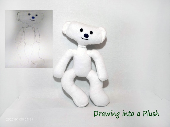 BEAR Alpha Plush Handmade Bear Alpha Soft Doll Alpha Bear 