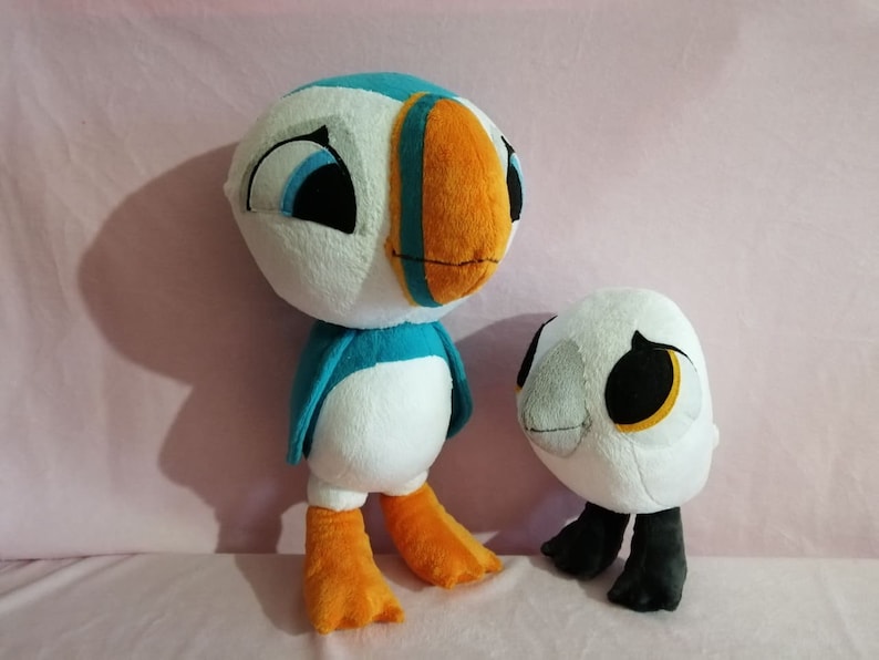 Custom plush toys inspired by puffin rock oona and baba ...