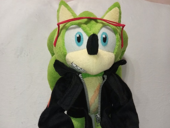 Сustom Plush Just Like Hyper Sonic the Hedgehog Inspired Handmade