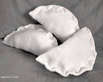 Pierogi PILLOW Pillow Christmas gift pelmeni,  decor Pillow, Food Pillow ,  pelmeni  cushion Made to Order 40 cm