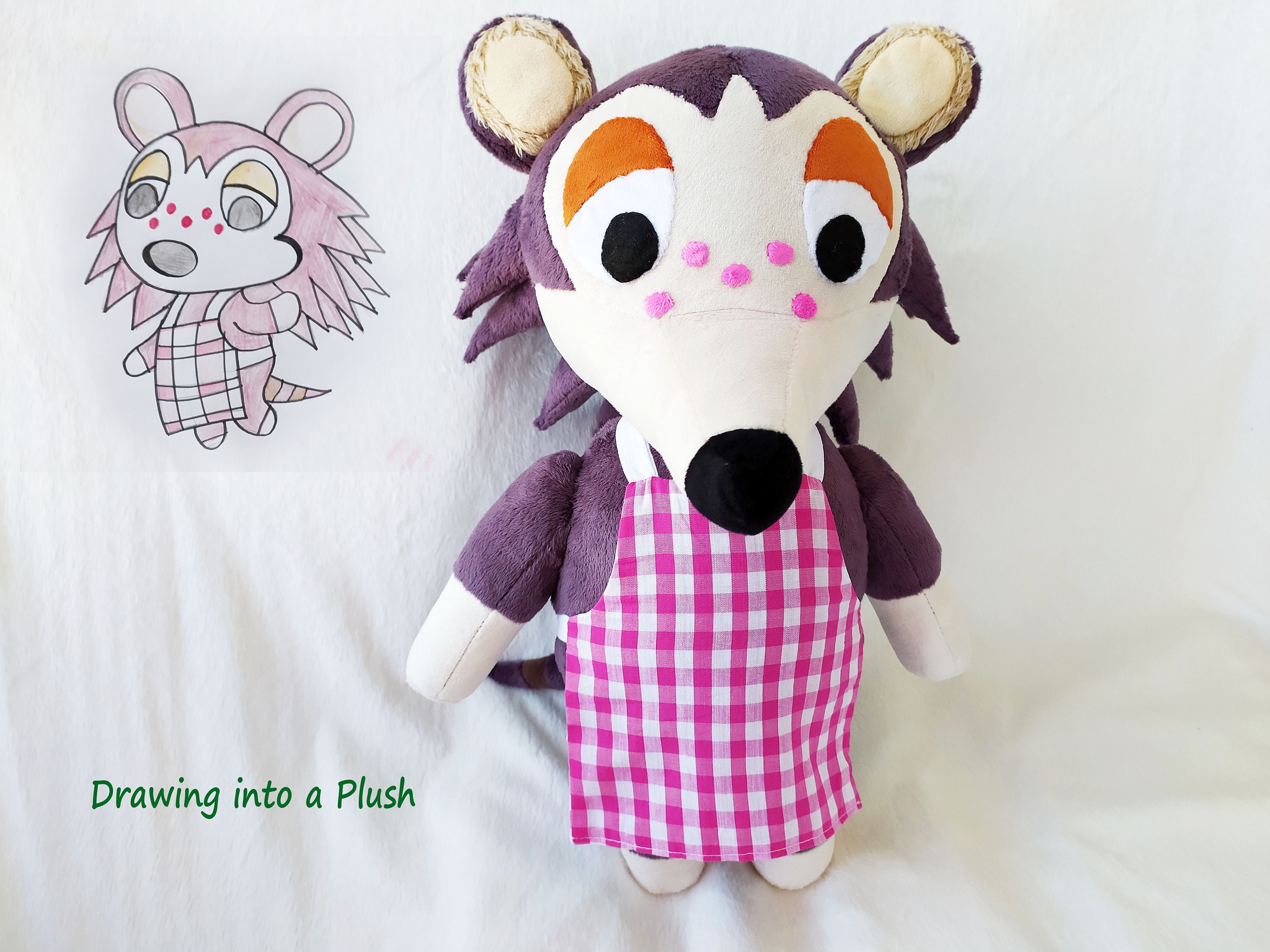 Custom Plush Just Like Sable Hedgehog Villager Animal - Etsy Singapore Custom Plush Just Like Sable Hedgehog Villager Animal - Etsy Singapore
