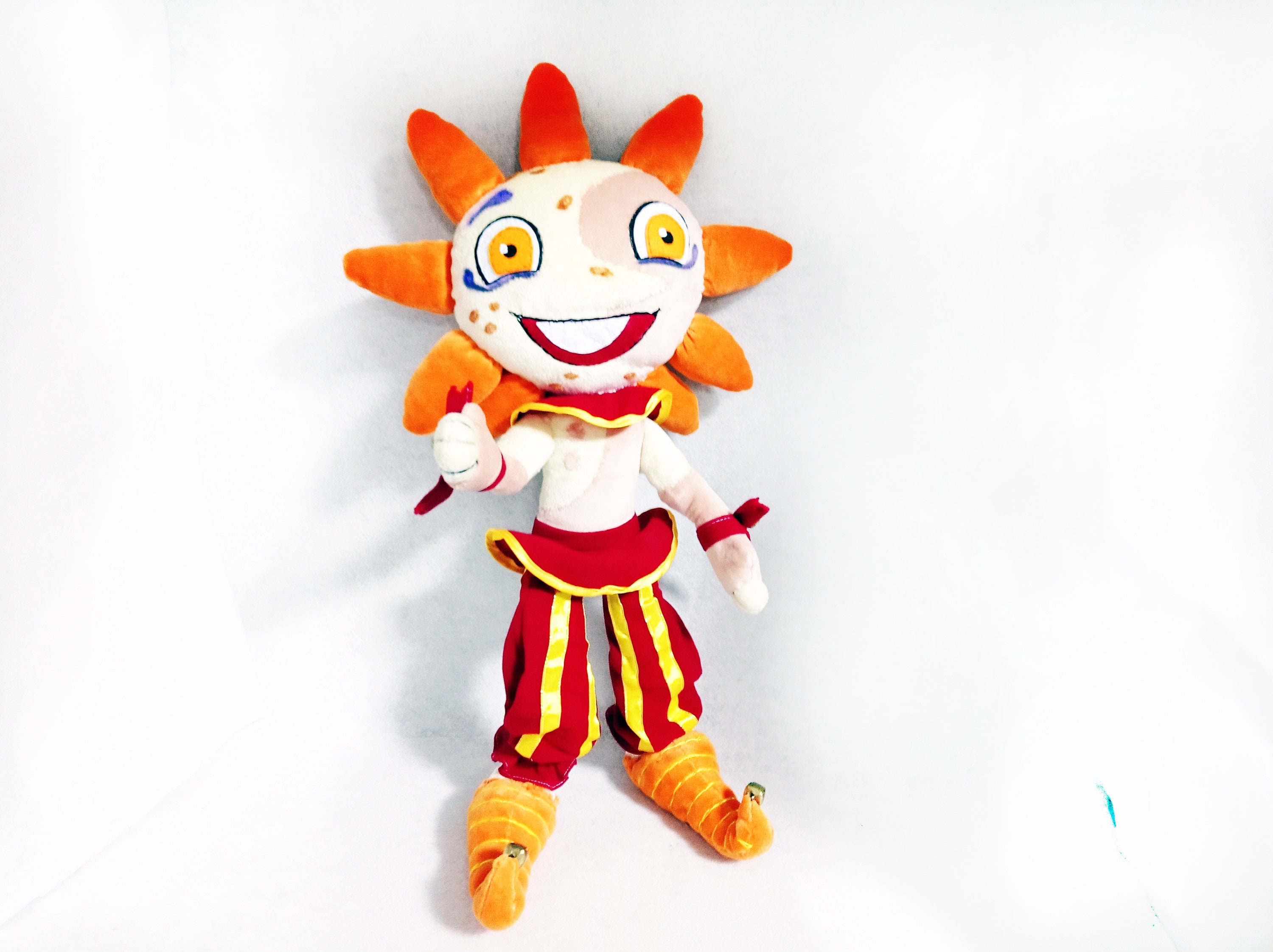 Сustom Plush Just Like Hyper Sonic the Hedgehog Inspired Handmade to Order  , Not Official 