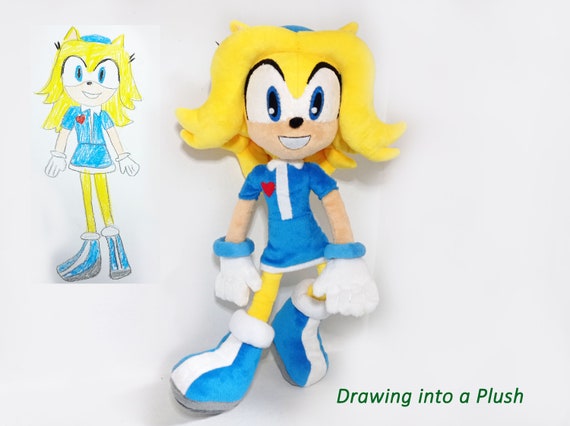 Custom Plush Just Like Dark Sonic the Sonic X the Dark Brotherhood