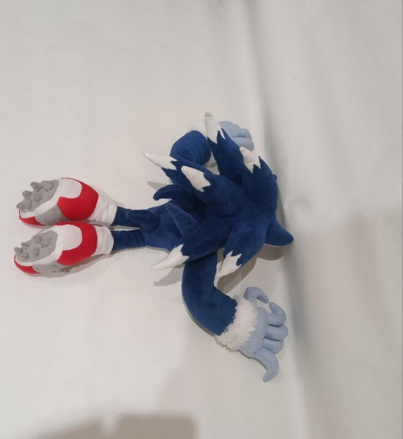 Сustom Plush Just Like Hyper Sonic the Hedgehog Inspired Handmade