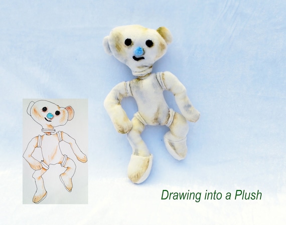 BEAR Alpha Plush Handmade Bear Alpha Soft Doll Alpha Bear 