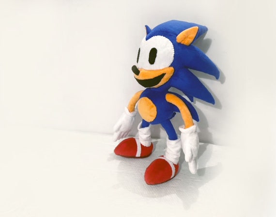 Сustom Plush Just Like Hyper Sonic the Hedgehog Inspired Handmade