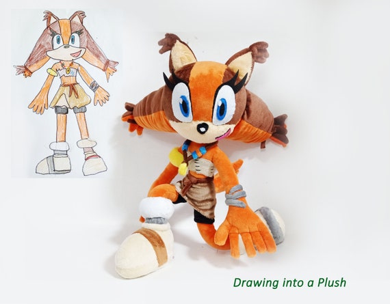 Custom Plush Just Like Tails doll inspired plush (funmade) , handmade to  order from the drawing. Not for Christmas