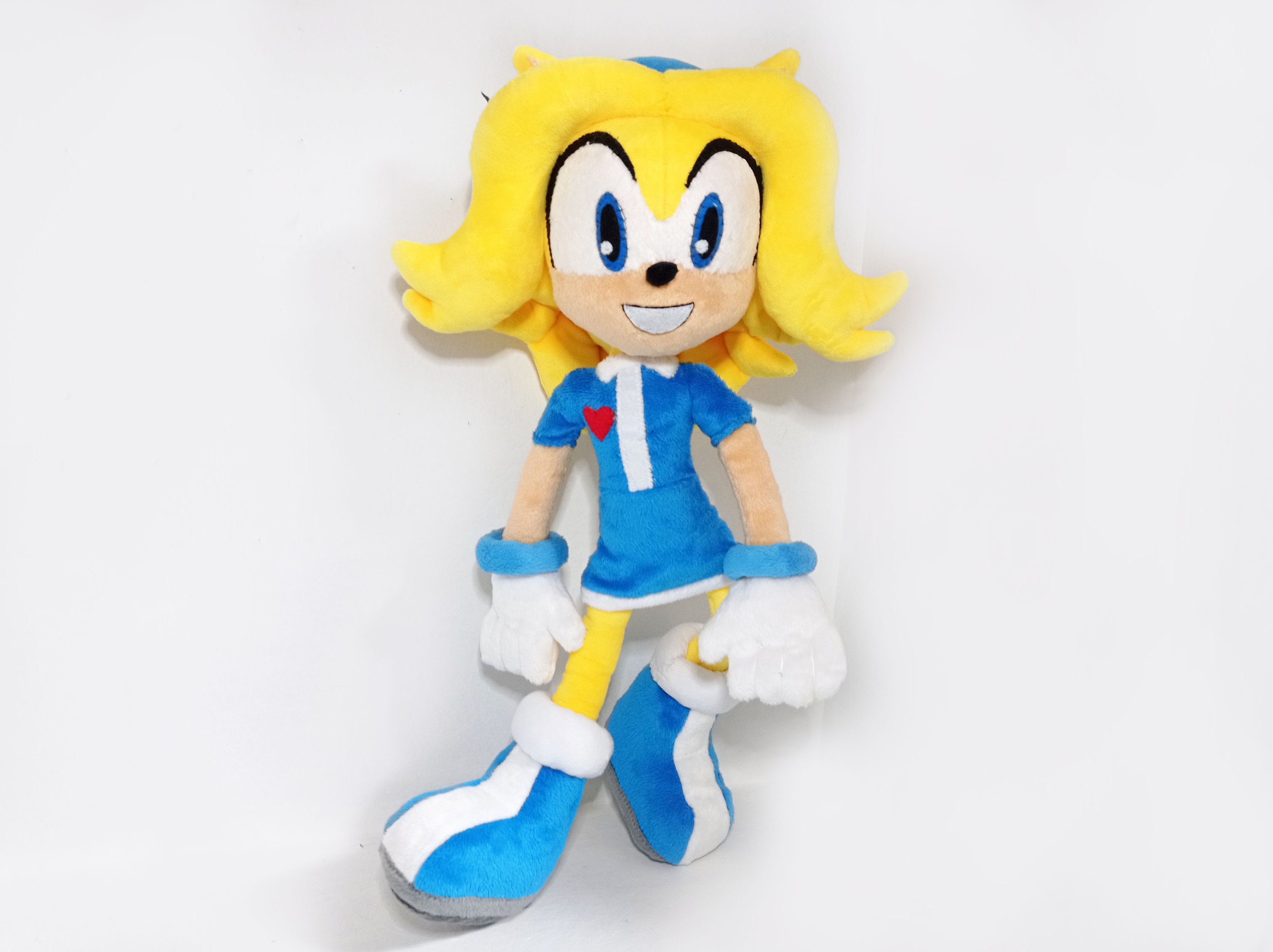 Сustom Plush Just Like Hyper Sonic the Hedgehog Inspired Handmade