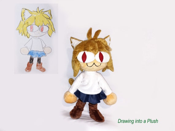 Custom Plush Just Like Tails Doll Inspired Plush funmade 