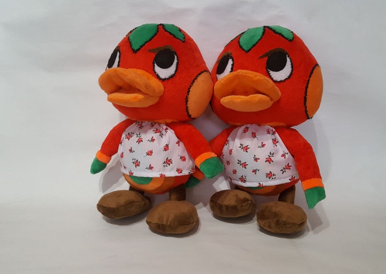 Custom plush. Inspired by Ketchup from Animal crossing. Duck Etsy