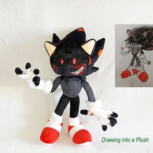 Custom Plush Just Like Majin Sonic Inspired Plush Funmade 