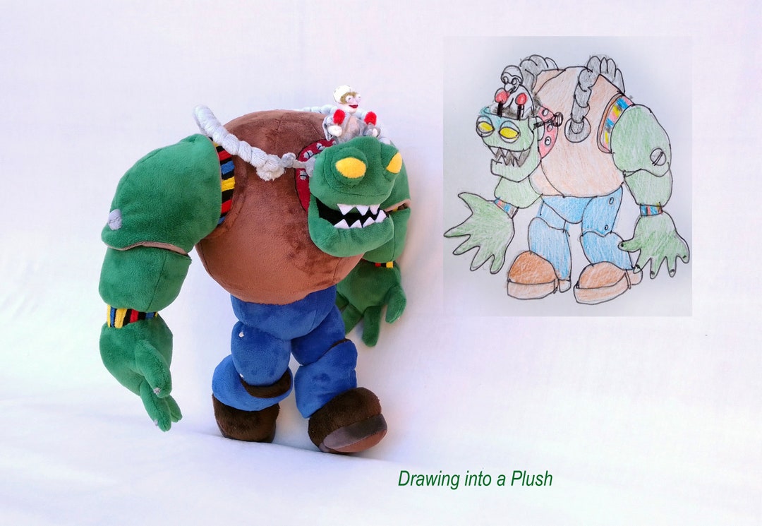 Custom Plush Just Like Dr.zomboss From Plants Vs. Zombies Inspired