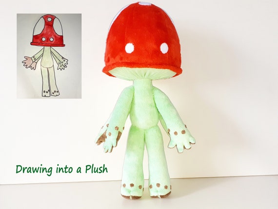 Custom Plush Just Like Tails doll inspired plush (funmade) , handmade to  order from the drawing. Not for Christmas