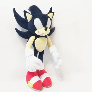 Custom Plush Just Like Dark Super Sonic Sonic EXE Inspired funmade custom-plush-just-like-dark-super-sonic-sonic-exe-inspired-funmade