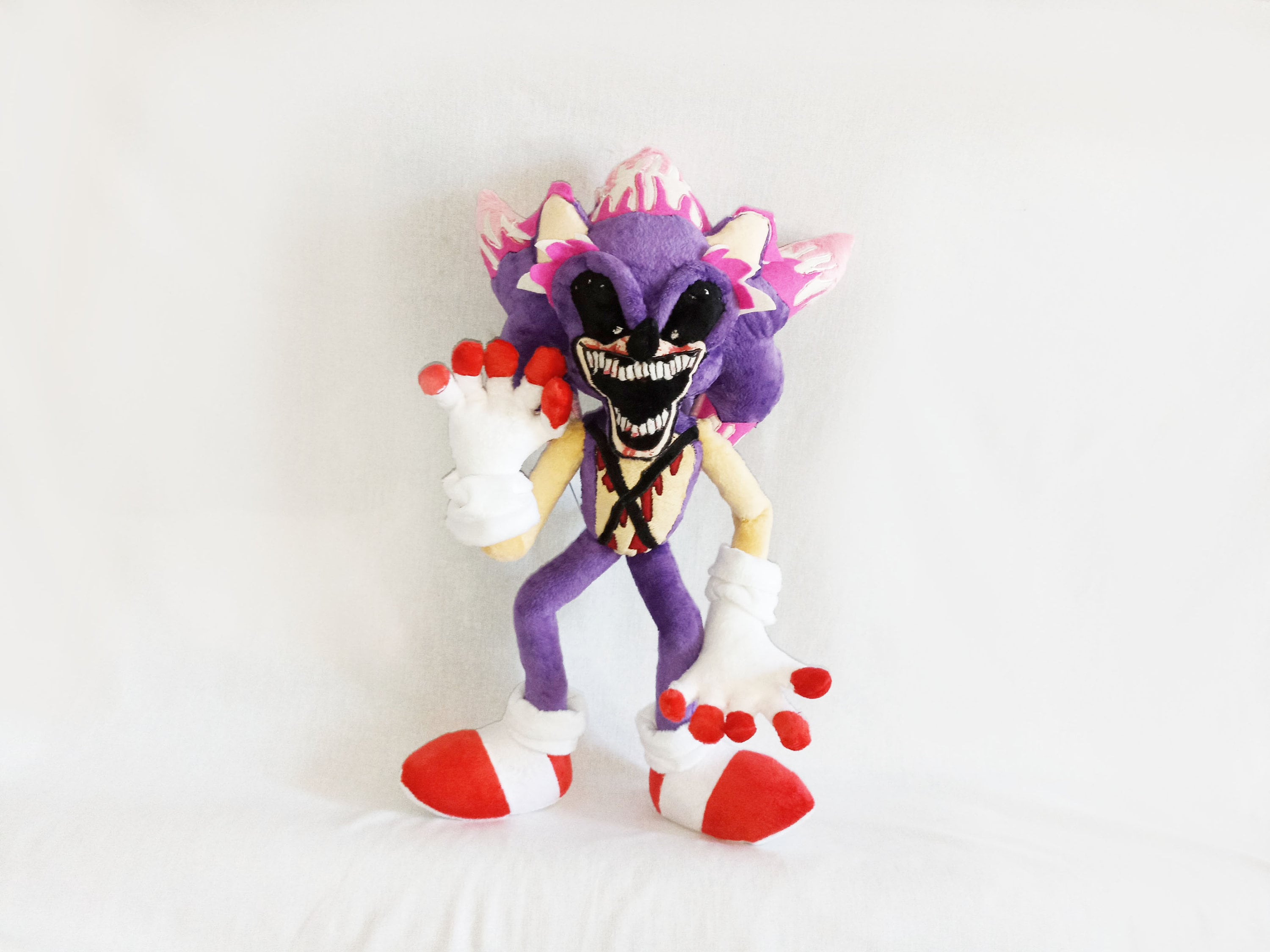 Custom Plush Just Like Sonic Exe Cyklop Sonic Plush Inspired Plush, Funmade  Unofficial Handmade to Order / 40 Cm Tall. 