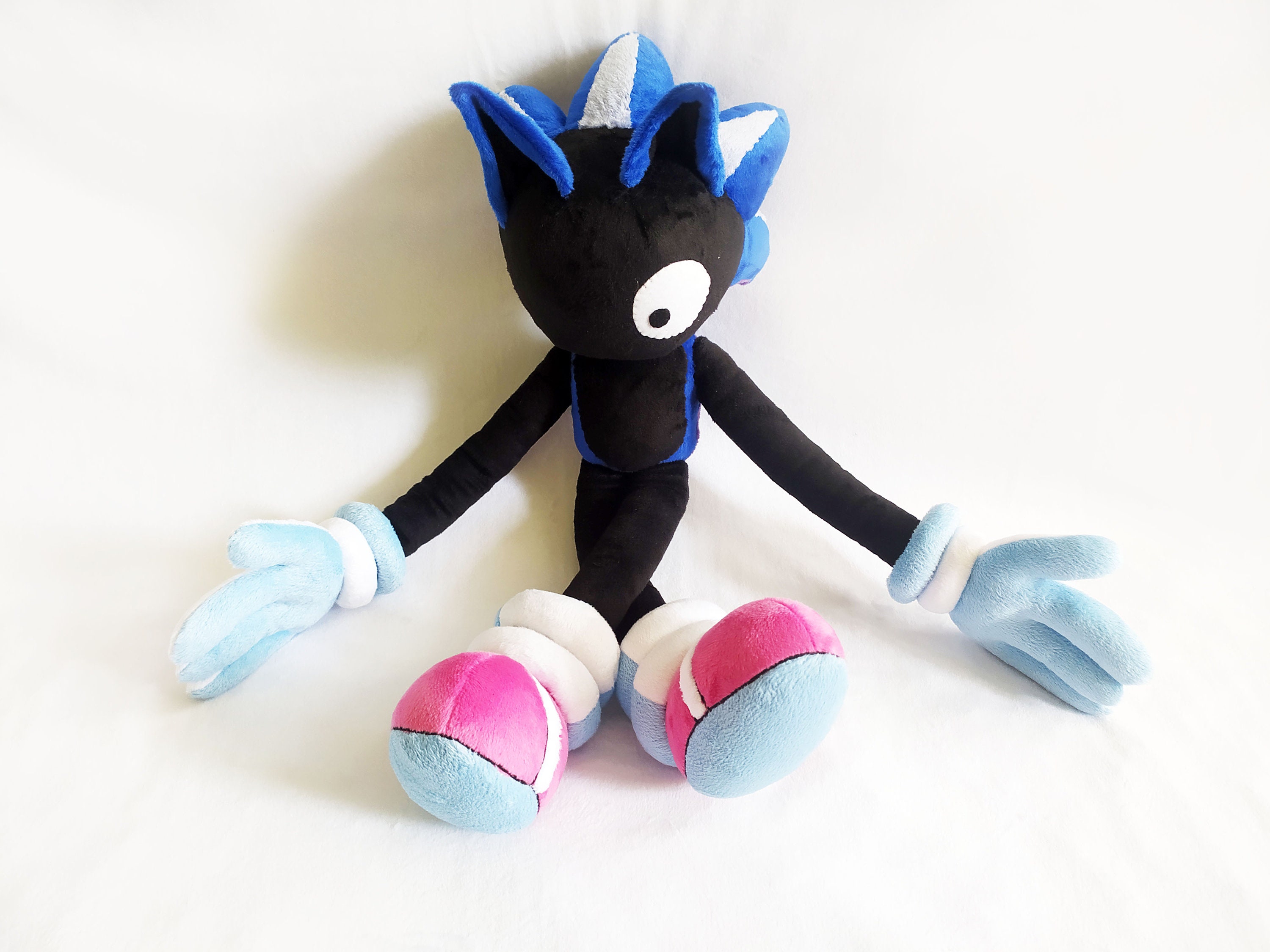 Custom Plush Just Like Sonic Exe Cyklop Sonic Plush Inspired Plush, Funmade  Unofficial Handmade to Order / 40 Cm Tall. 