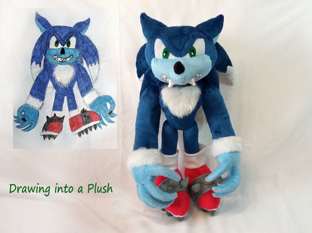 Custom Plush Just Like Majin Sonic Inspired Plush Funmade -  Sweden