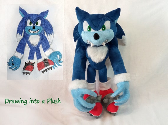 Custom Plush Inspired by the Sonic E X E.this is a Sample of