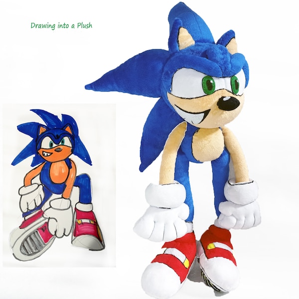 Soap Shoes Sonic Plush Etsy