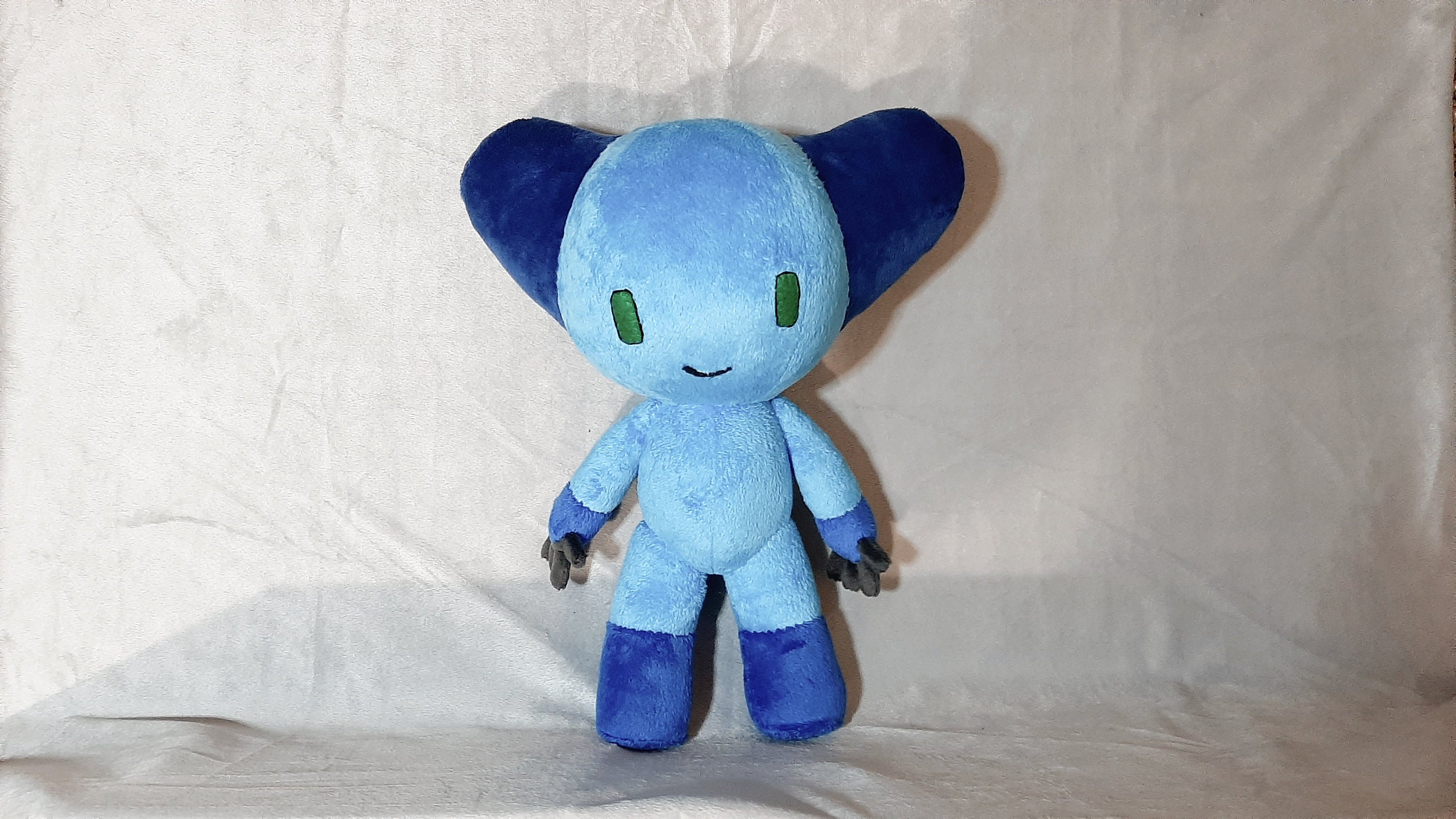 Сustom Plush Just Like Hyper Sonic the Hedgehog Inspired Handmade to Order  , Not Official 