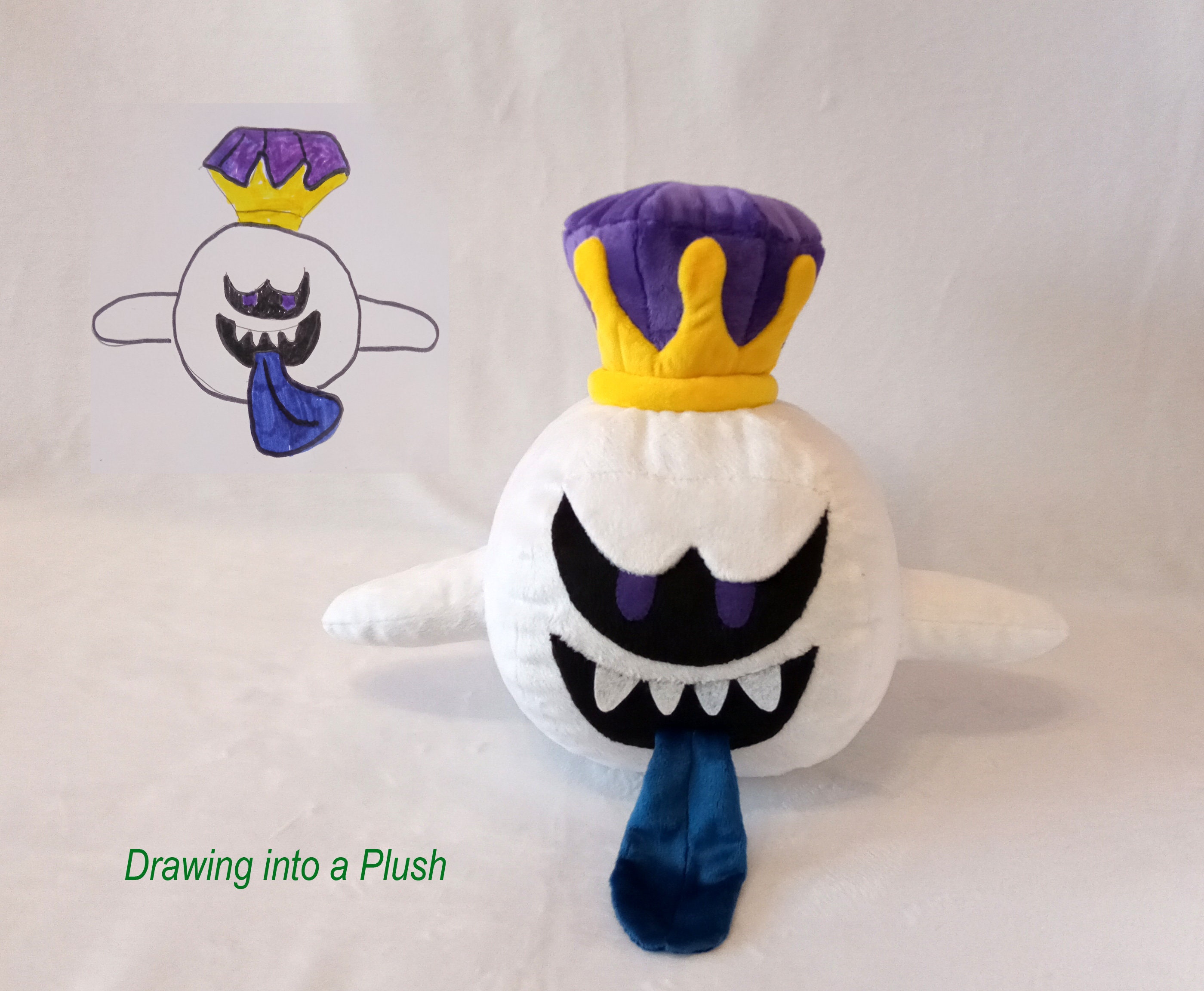 Custom Plush Just Like King Boo From Mario Inspired funmade - Etsy Australia