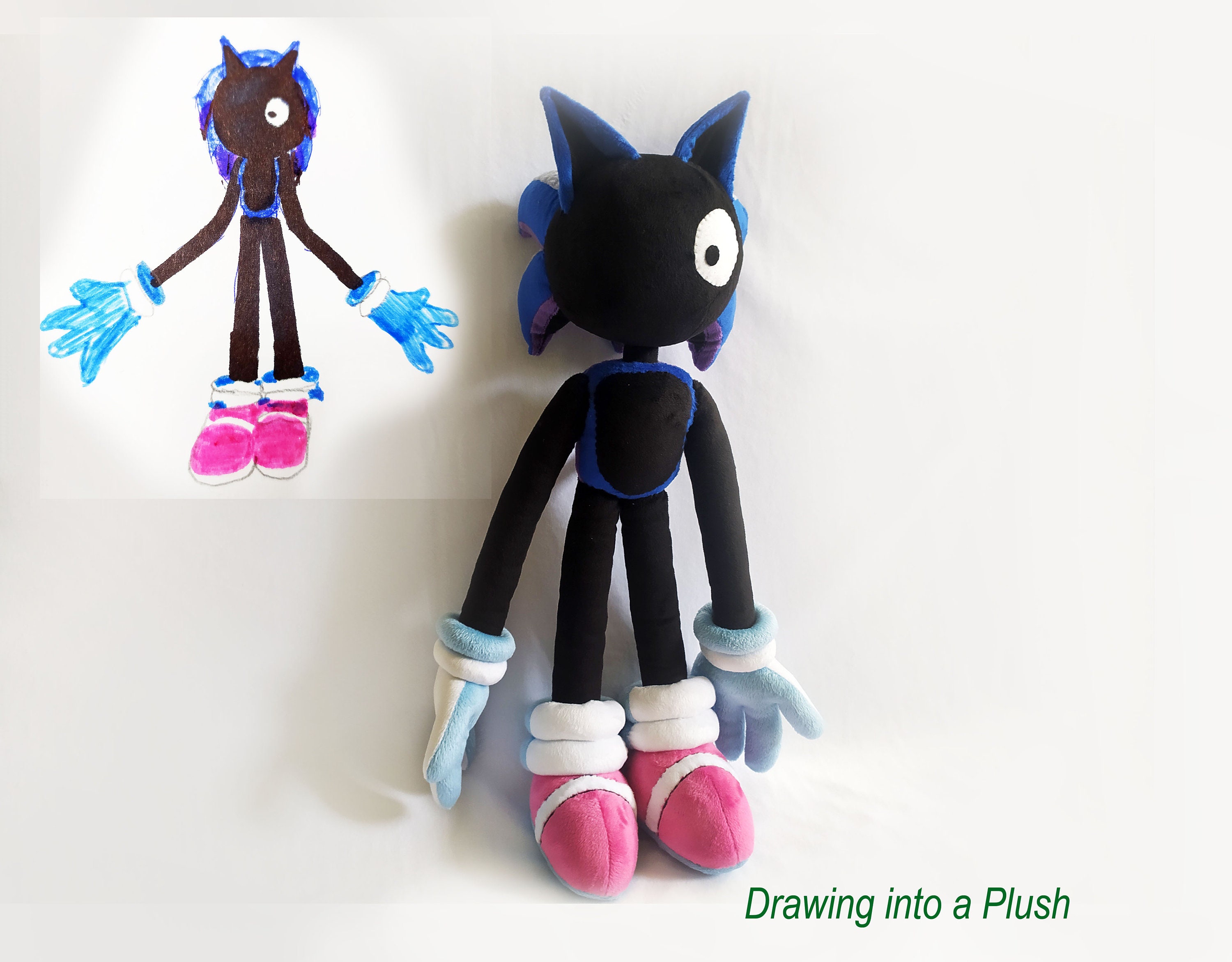 Custom Plush Just Like Majin Sonic Inspired Plush Funmade -  Sweden