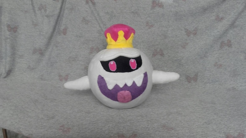 Custom plush inspired by King Boo from Mario. Please sed us | Etsy