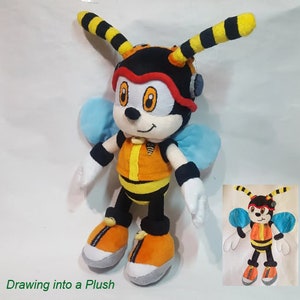 Сustom Plush Just Like Hyper Sonic the Hedgehog Inspired Handmade